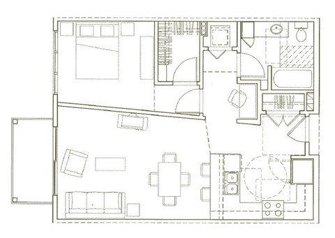 Eden Hill Apartments in Seattle, Washington A5 Floor Plan
